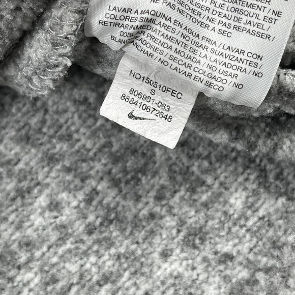 Nike Sweatshirt Womens Small Gray Pullover Hoodie Hypernatural Therma Gym Casual - Picture 12 of 16